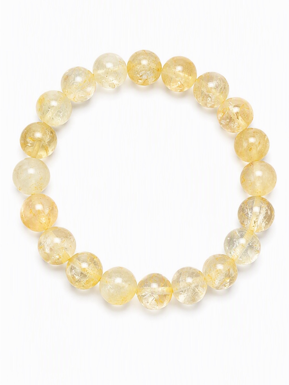 Citrine beaded bracelet